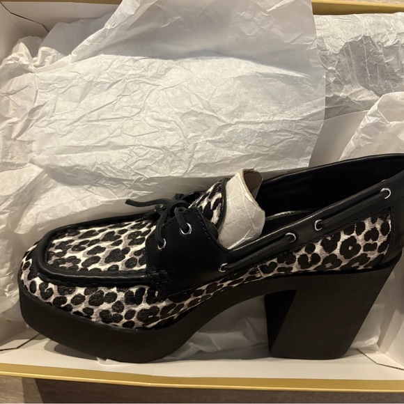 Brand new Michael Kors Cameron women Platform Loafers – Leopard Print 9! - Picture 11 of 13